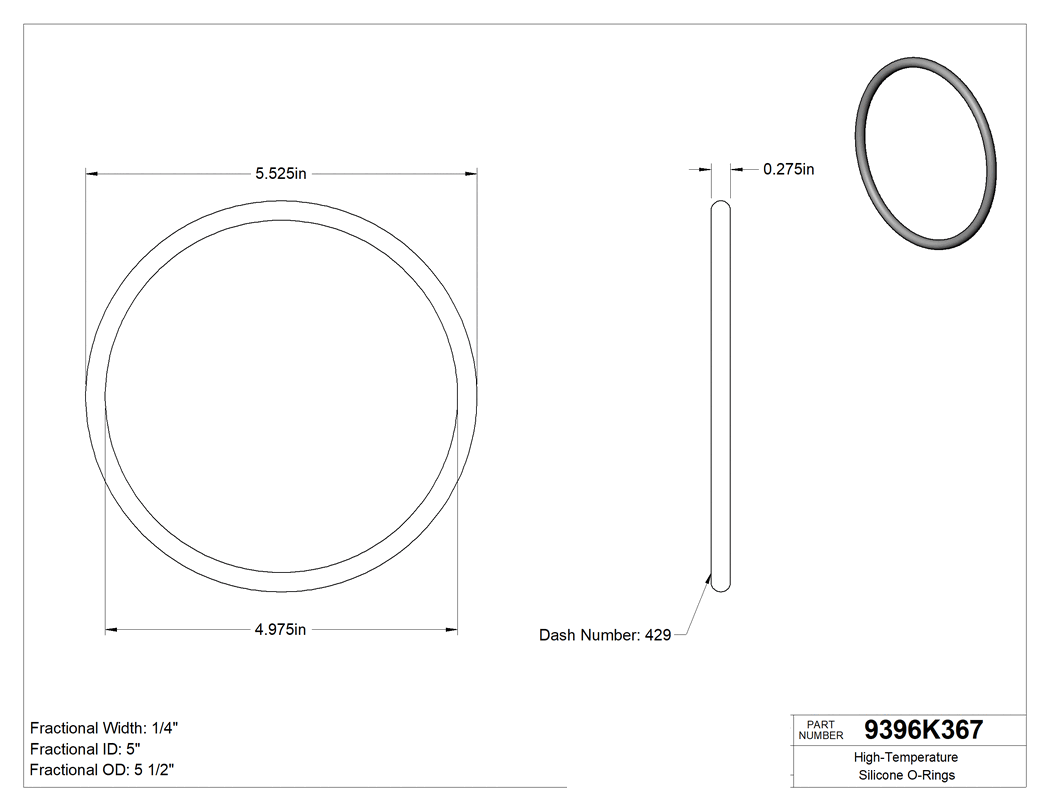 Technical drawing - 9396K367